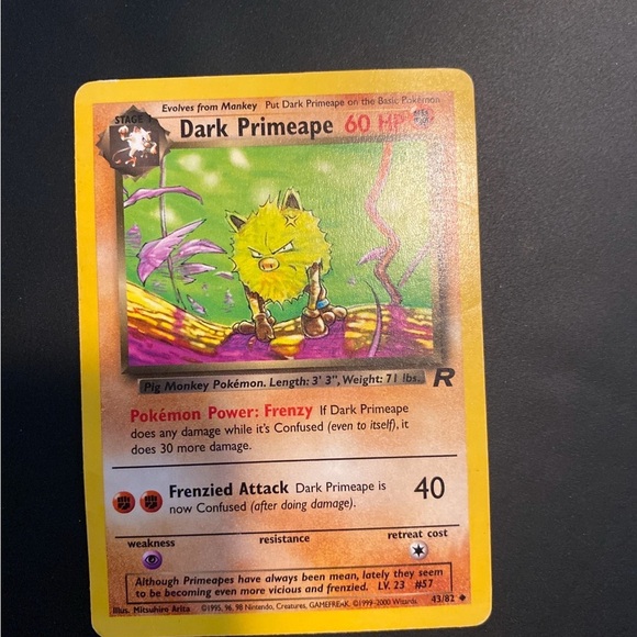 Other - Dark Primeape Pokémon Card